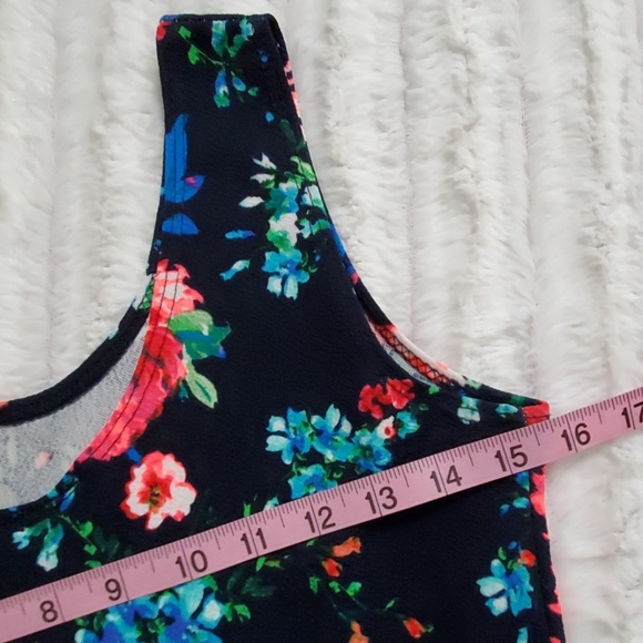 Dark floral print sleeveless Dress Sm/Med NWOT - Picture 4 of 7